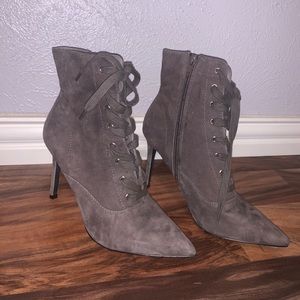 Grey Steve Madden boots!